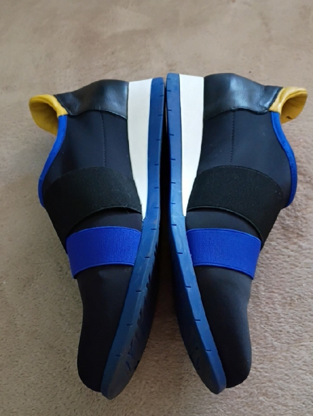 Arche Slip-On Sneakers in Black, Blue and Yellow - Picture 5 of 10